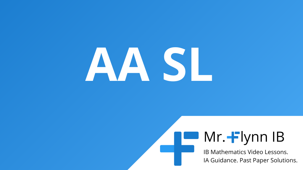 AA SL course cover, Mr Flynn IB